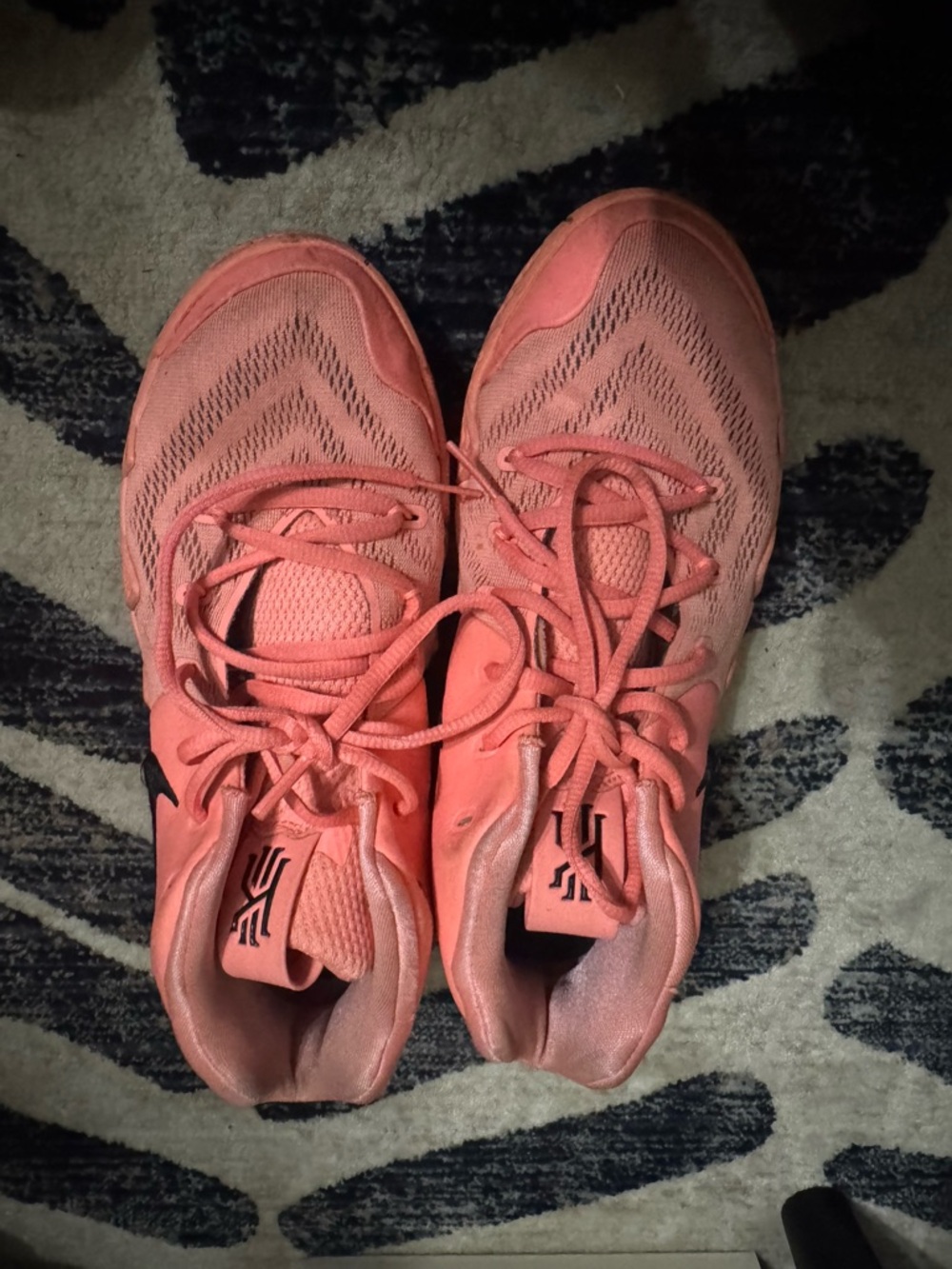 Nike Coral Pink Mesh Athletic Sneakers